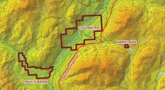 CIB Reserve Lands topographical map